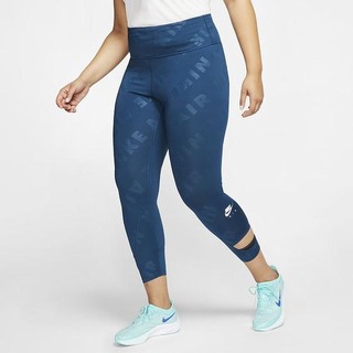 Leggings Nike Air 7/8 Running (Plus Size) Dama Albastri | MRKE-50681